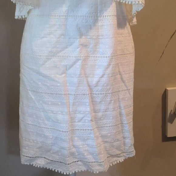 Chelsea28 Small White Criss Cross Mini Summer Dress - Picture 4 of 15